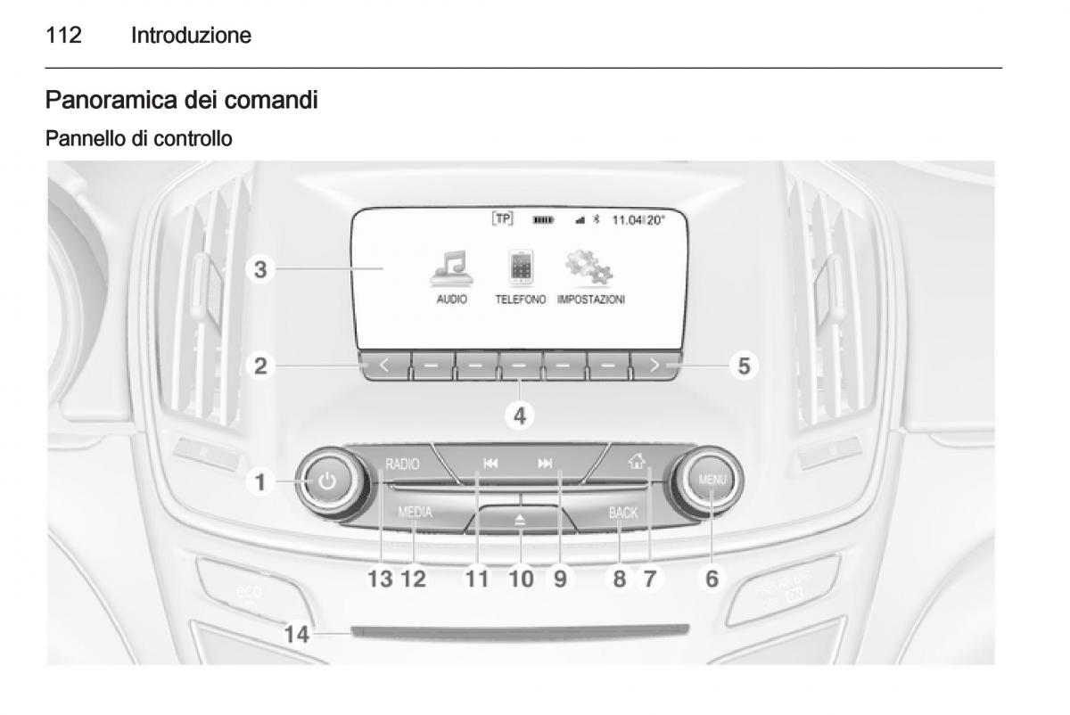 Opel Insignia manuale del proprietario / page 112