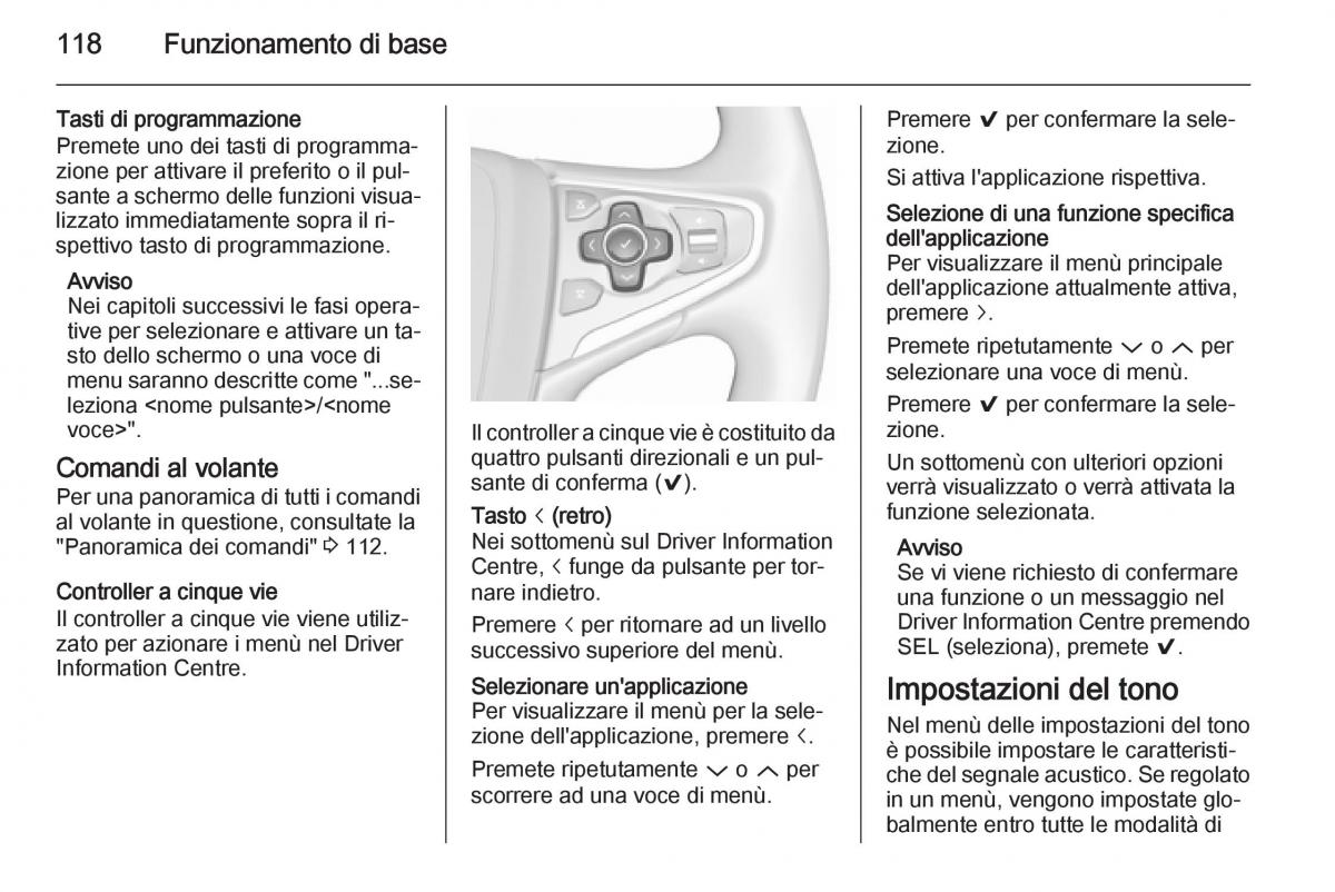 Opel Insignia manuale del proprietario / page 118