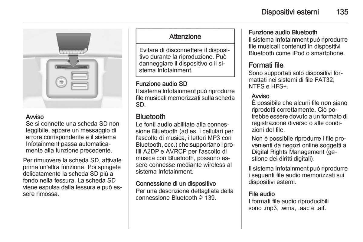 Opel Insignia manuale del proprietario / page 135