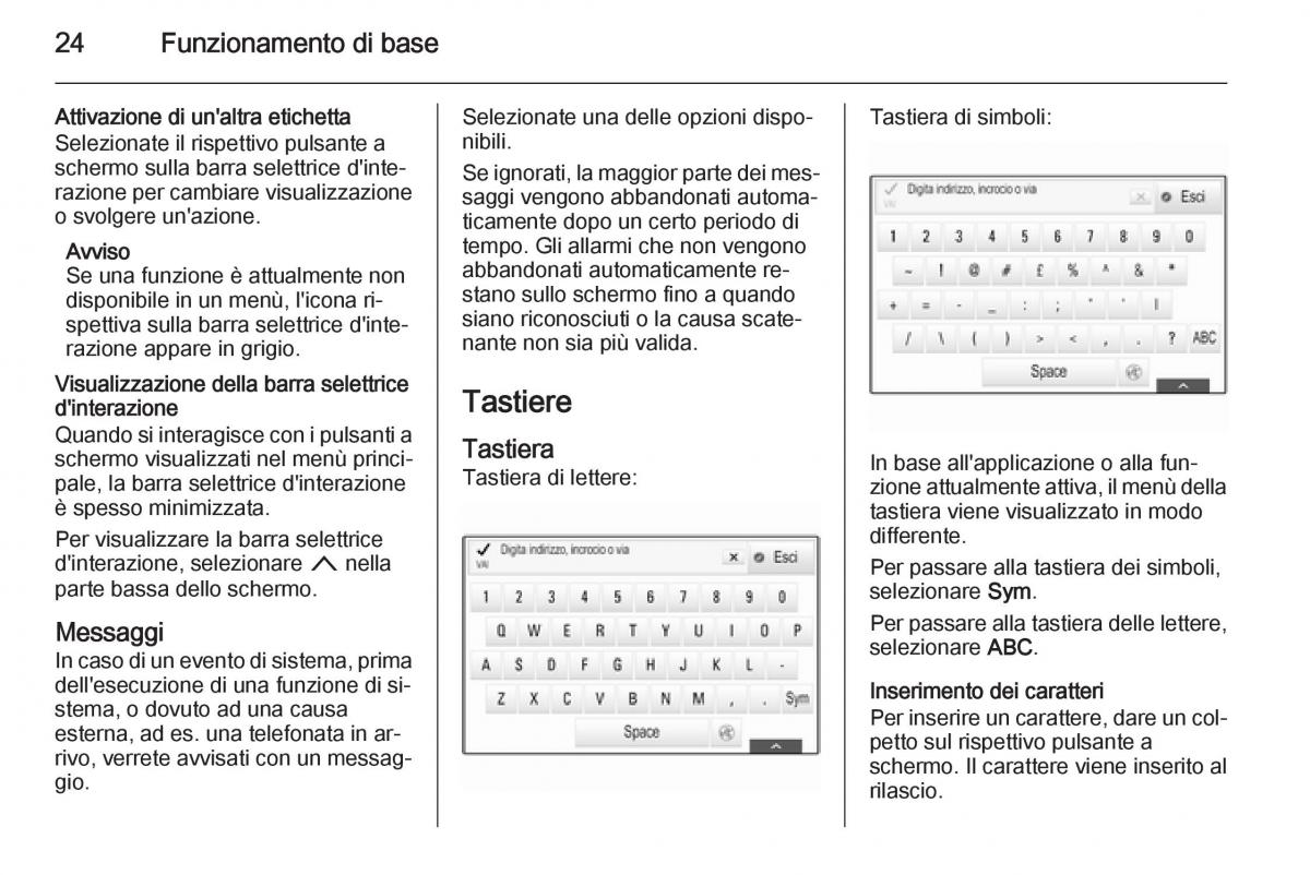 Opel Insignia manuale del proprietario / page 24