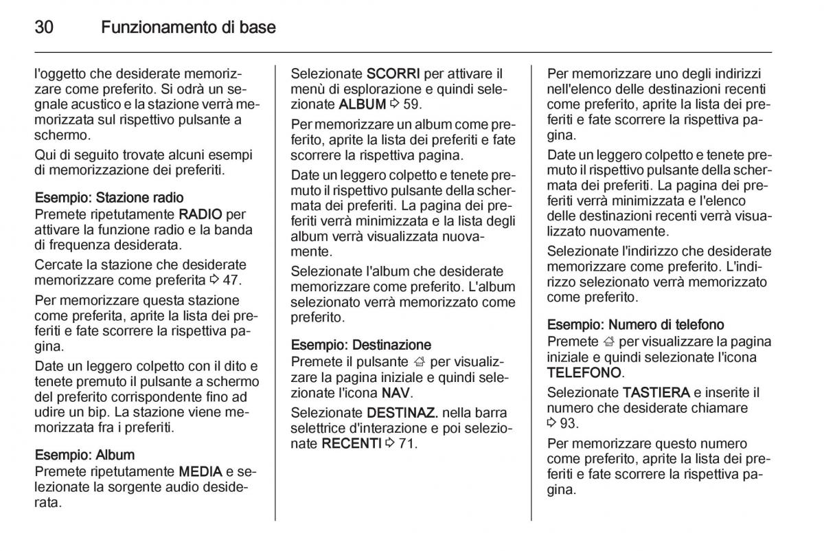 Opel Insignia manuale del proprietario / page 30