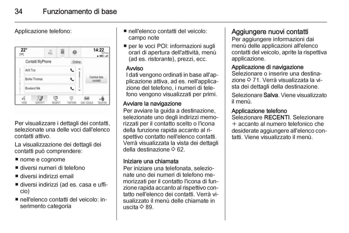 Opel Insignia manuale del proprietario / page 34