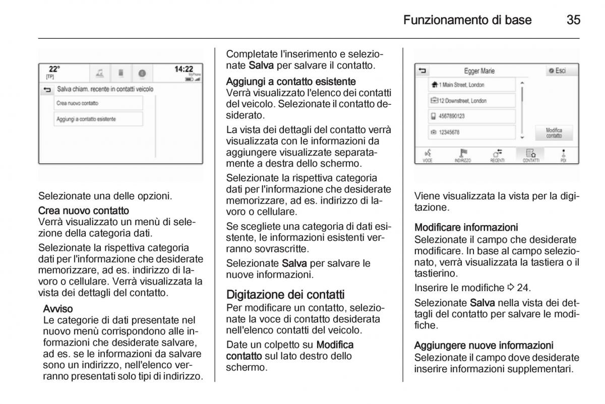 Opel Insignia manuale del proprietario / page 35