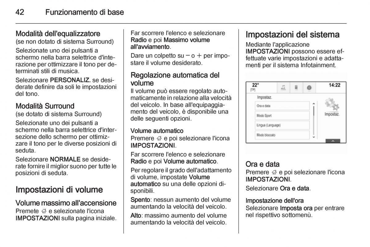 Opel Insignia manuale del proprietario / page 42