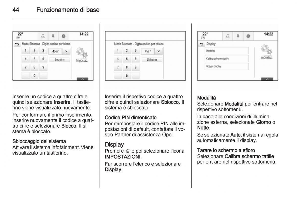 Opel Insignia manuale del proprietario / page 44