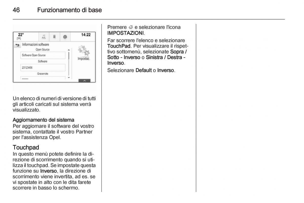 Opel Insignia manuale del proprietario / page 46