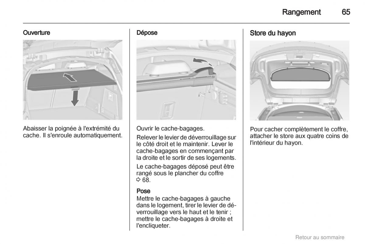 Opel Insignia manuel du proprietaire / page 65