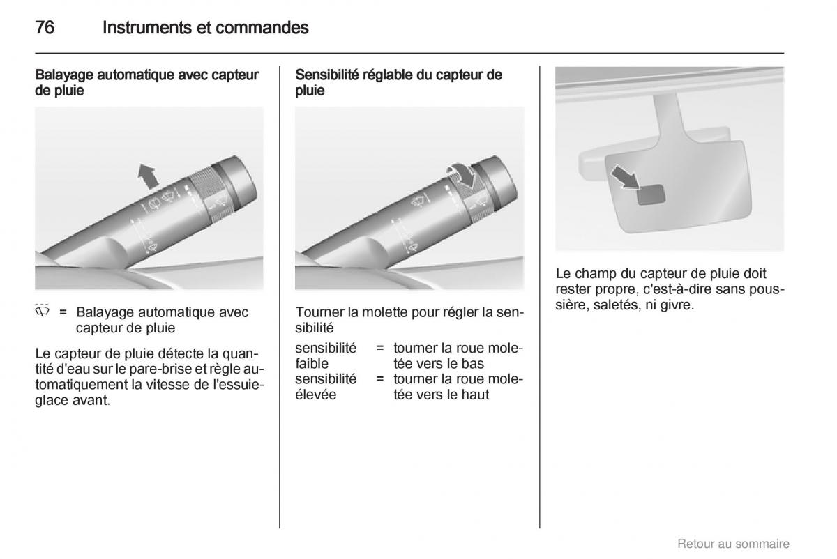 Opel Insignia manuel du proprietaire / page 76