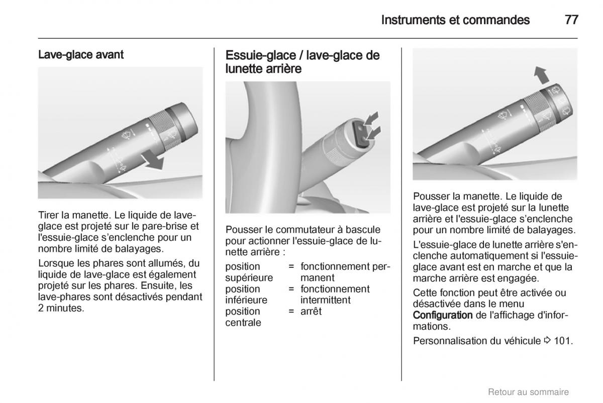 Opel Insignia manuel du proprietaire / page 77