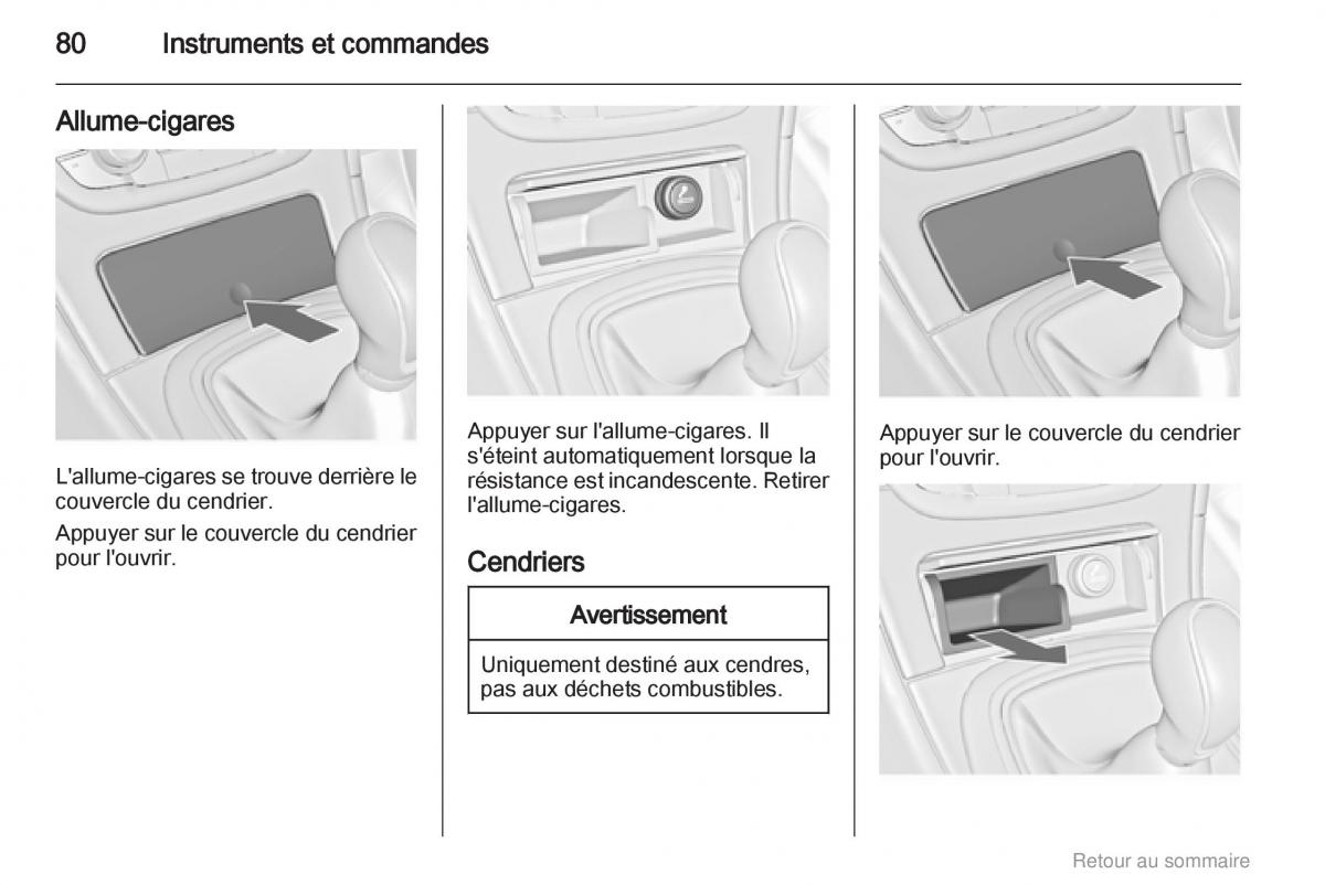 Opel Insignia manuel du proprietaire / page 80