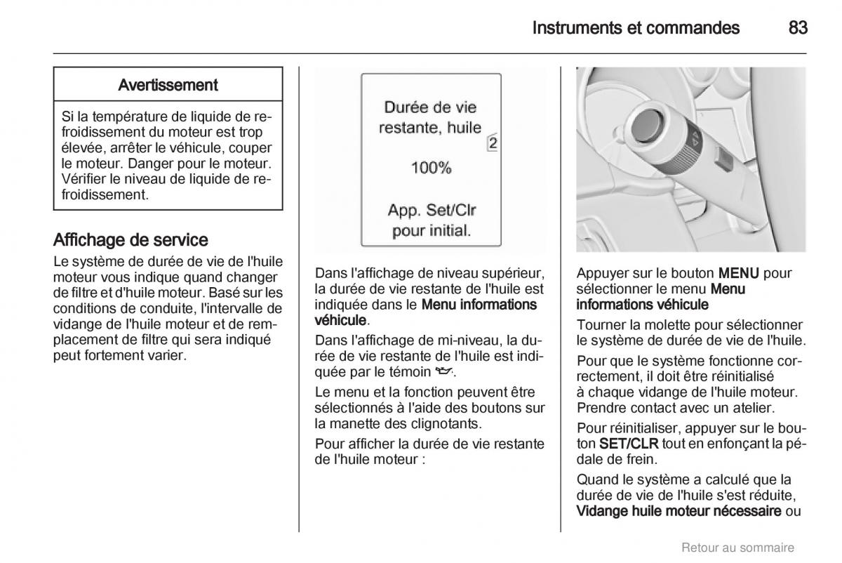 Opel Insignia manuel du proprietaire / page 83