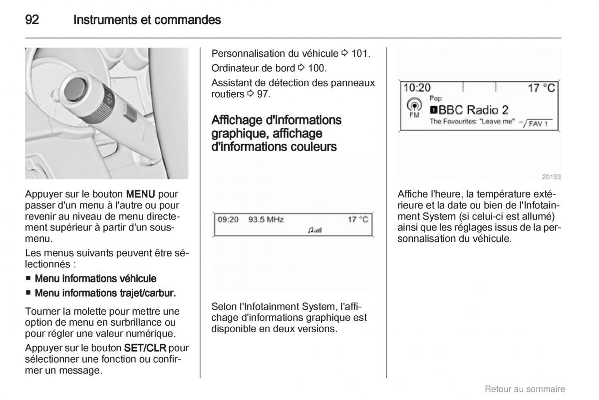 Opel Insignia manuel du proprietaire / page 92