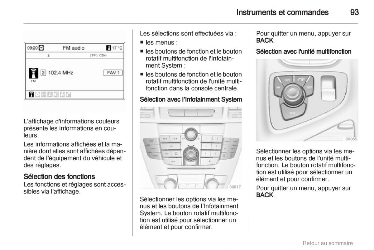 Opel Insignia manuel du proprietaire / page 93