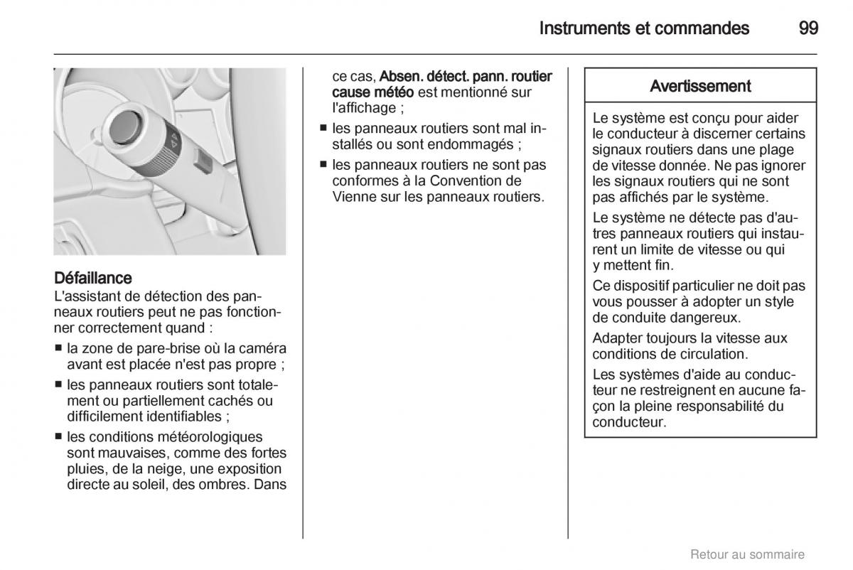 Opel Insignia manuel du proprietaire / page 99