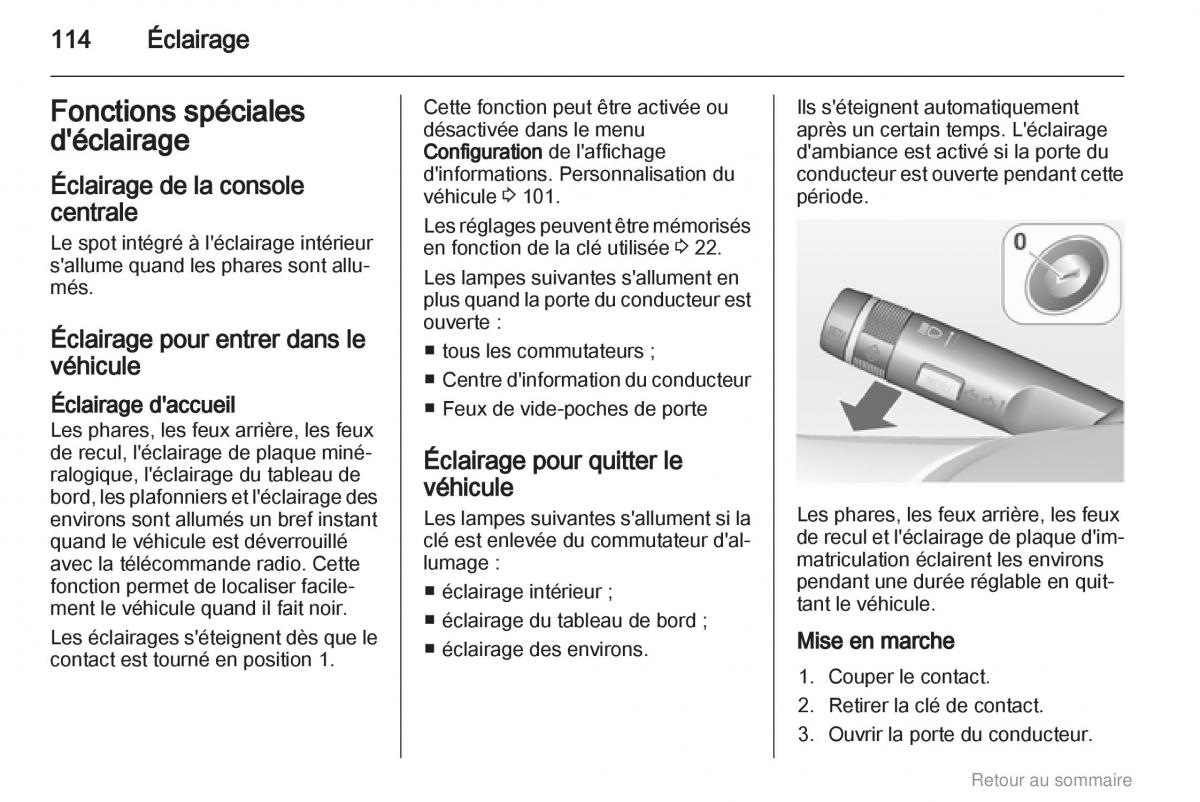 Opel Insignia manuel du proprietaire / page 114