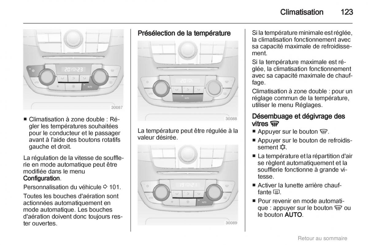 Opel Insignia manuel du proprietaire / page 123