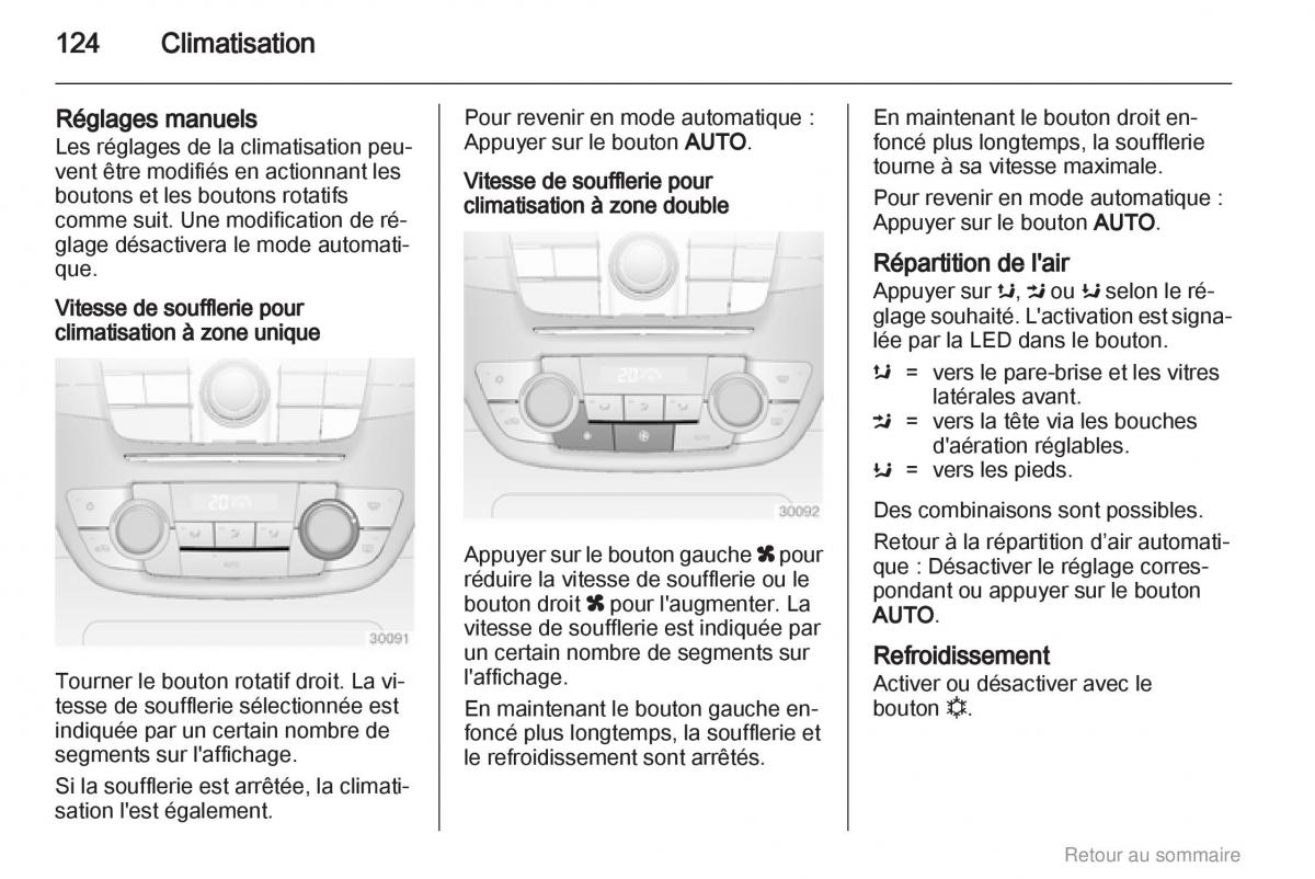 Opel Insignia manuel du proprietaire / page 124