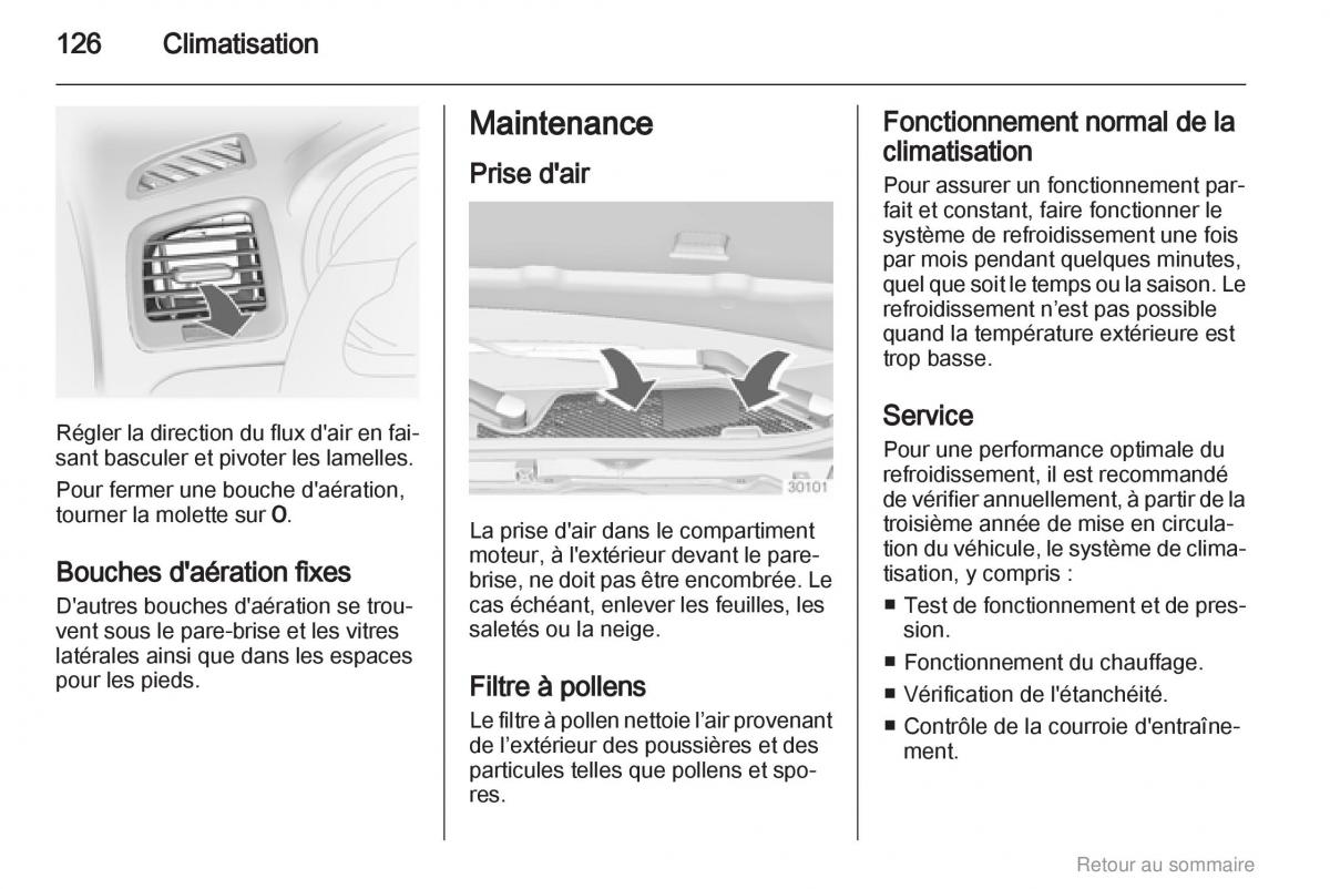 Opel Insignia manuel du proprietaire / page 126