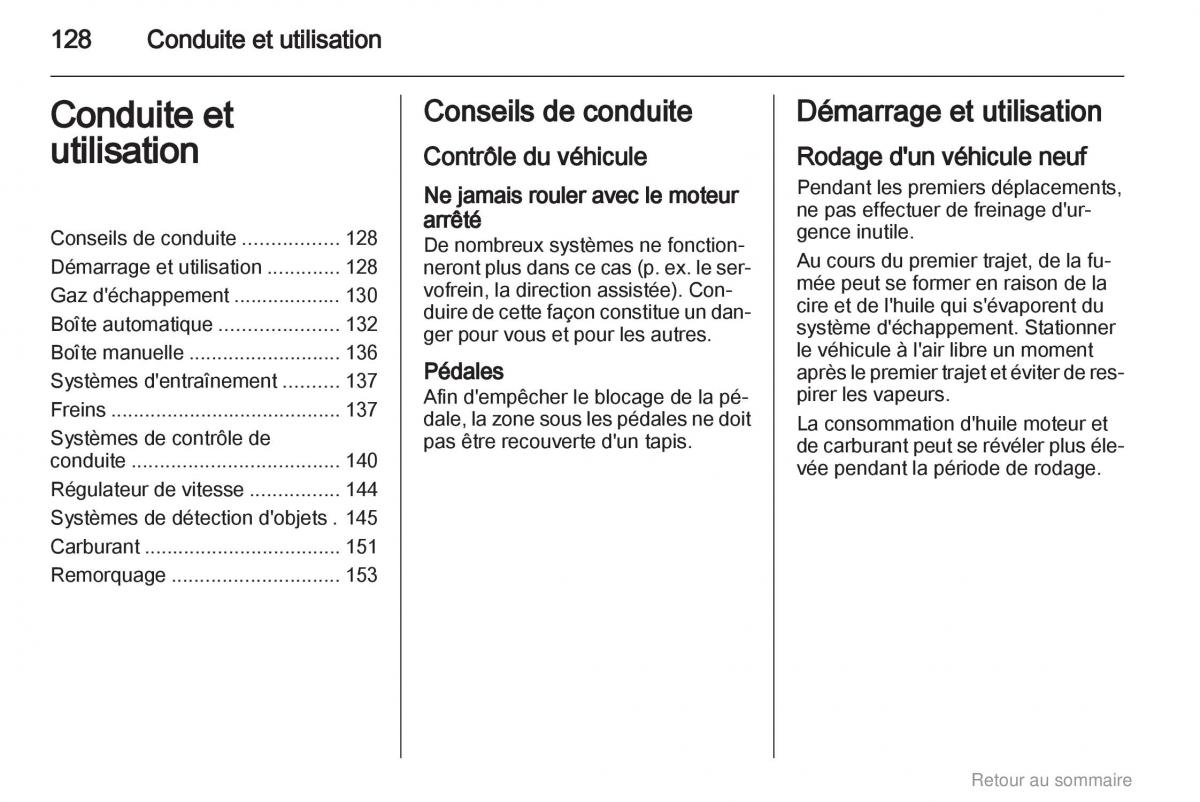 Opel Insignia manuel du proprietaire / page 128