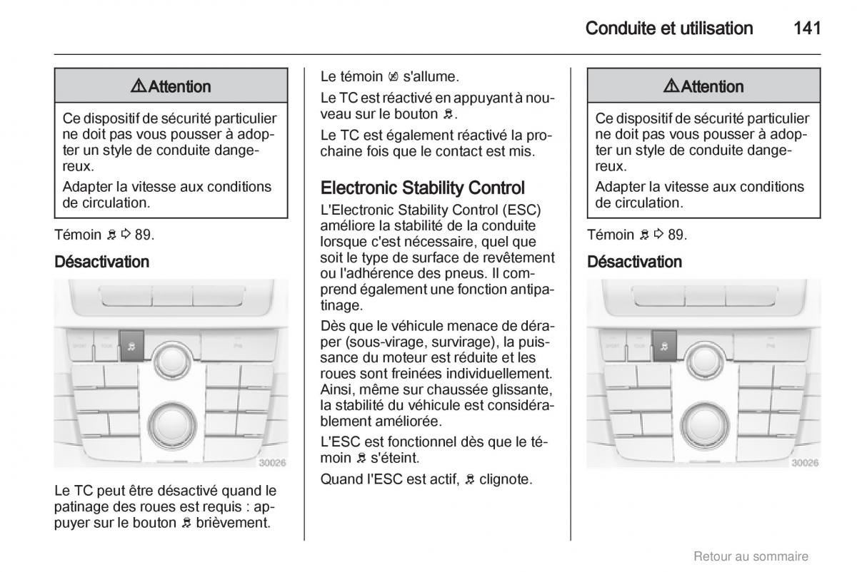 Opel Insignia manuel du proprietaire / page 141