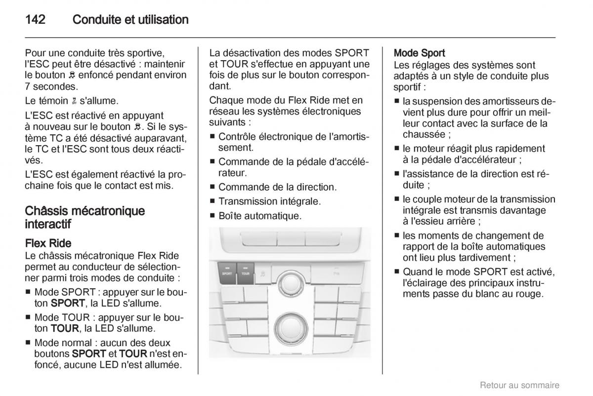 Opel Insignia manuel du proprietaire / page 142