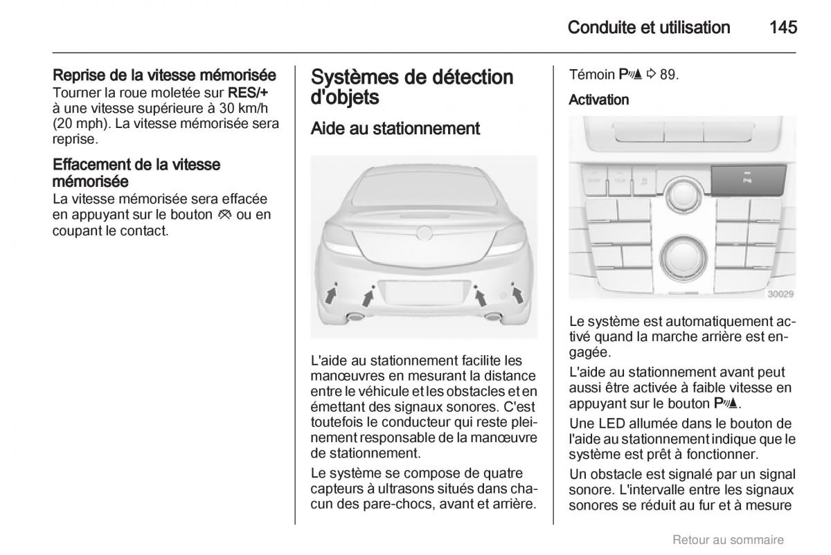 Opel Insignia manuel du proprietaire / page 145