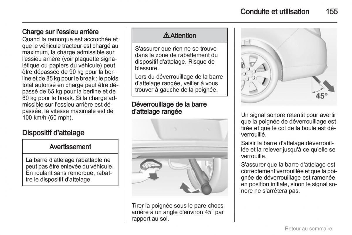 Opel Insignia manuel du proprietaire / page 155