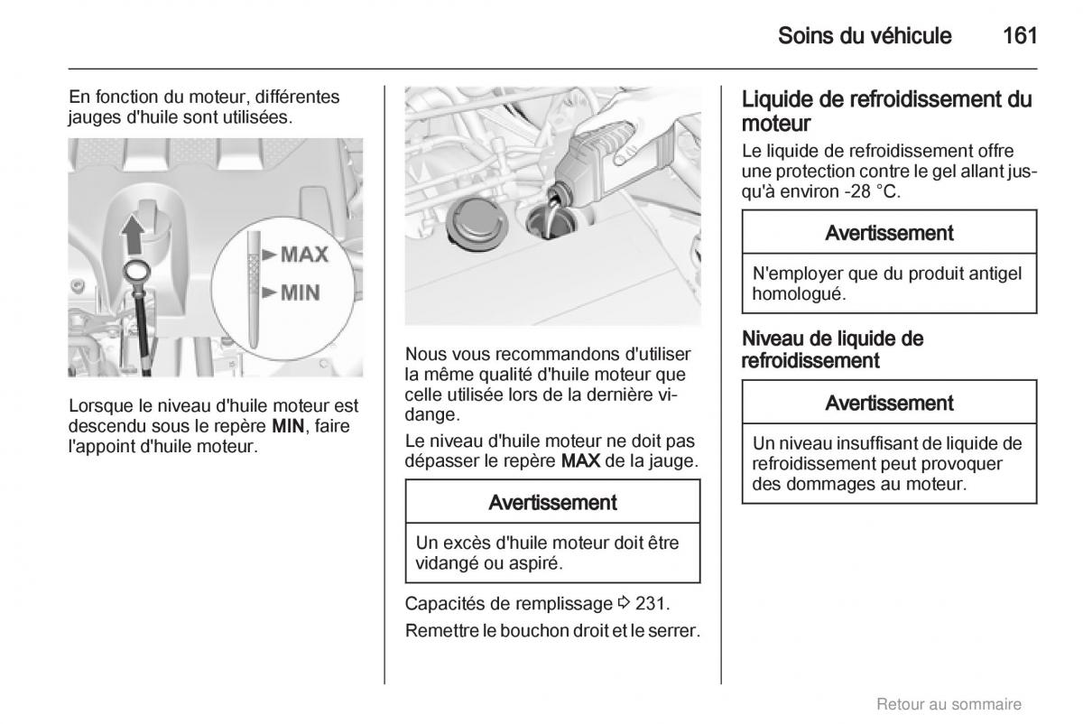 Opel Insignia manuel du proprietaire / page 161