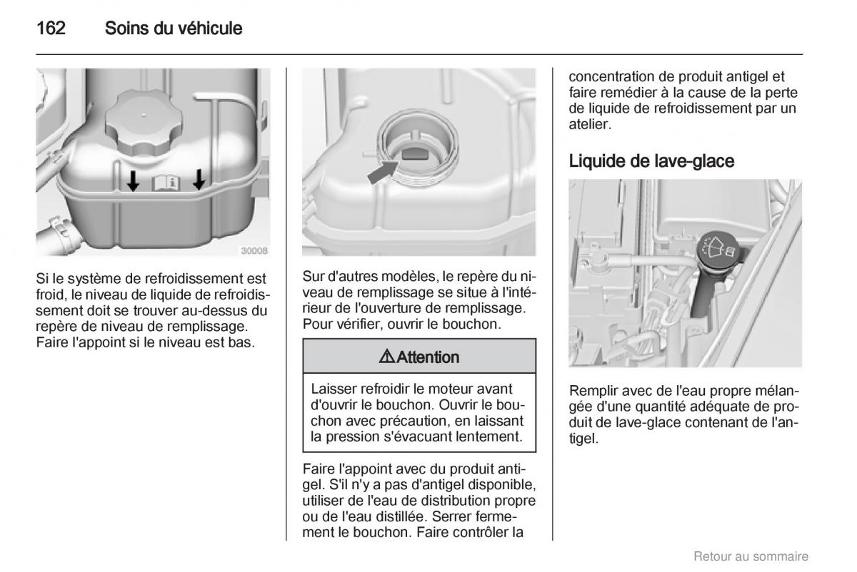 Opel Insignia manuel du proprietaire / page 162