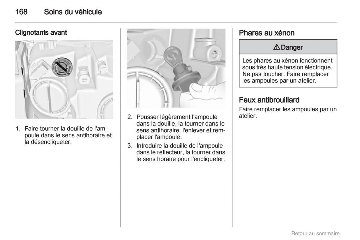 Opel Insignia manuel du proprietaire / page 168