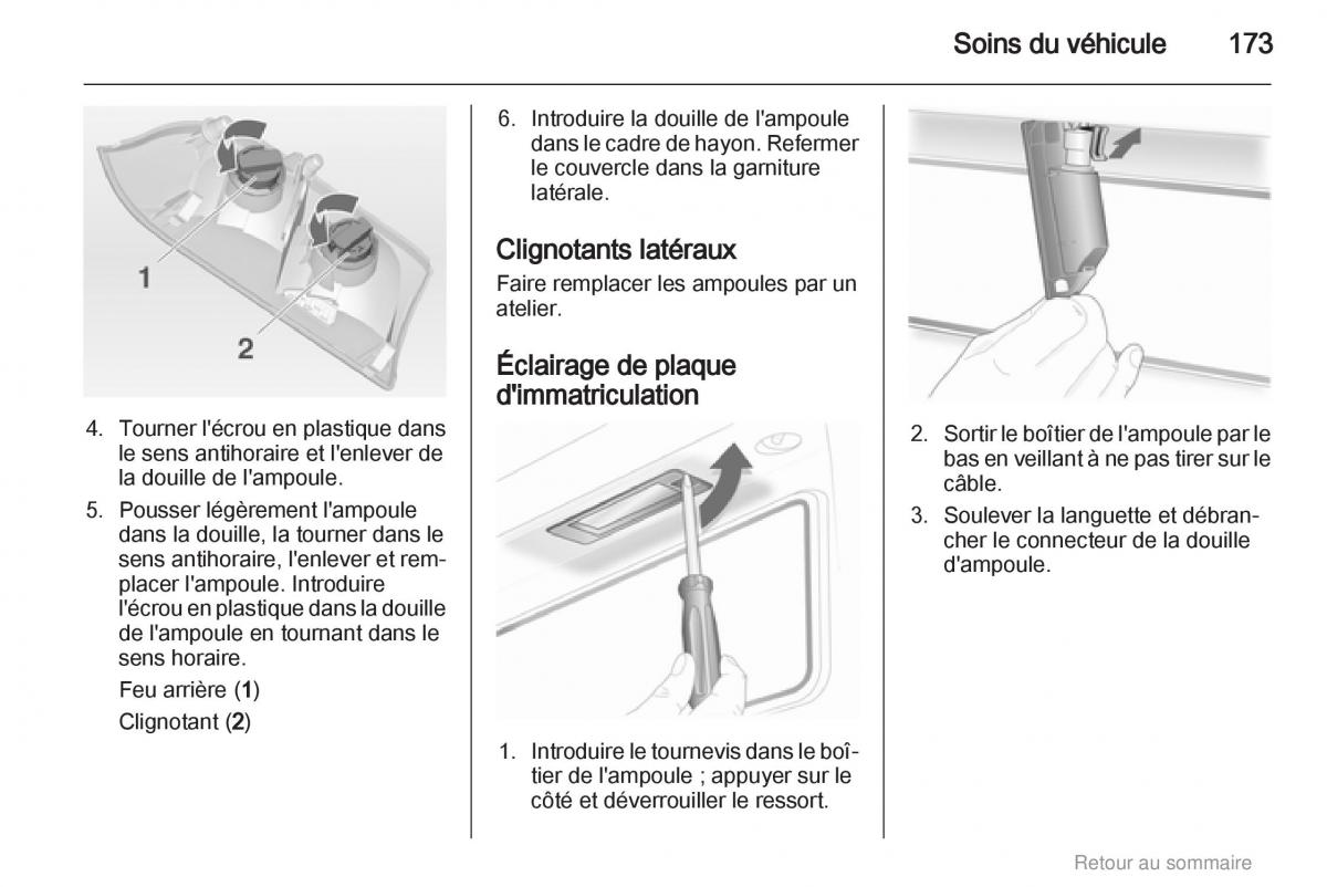 Opel Insignia manuel du proprietaire / page 173