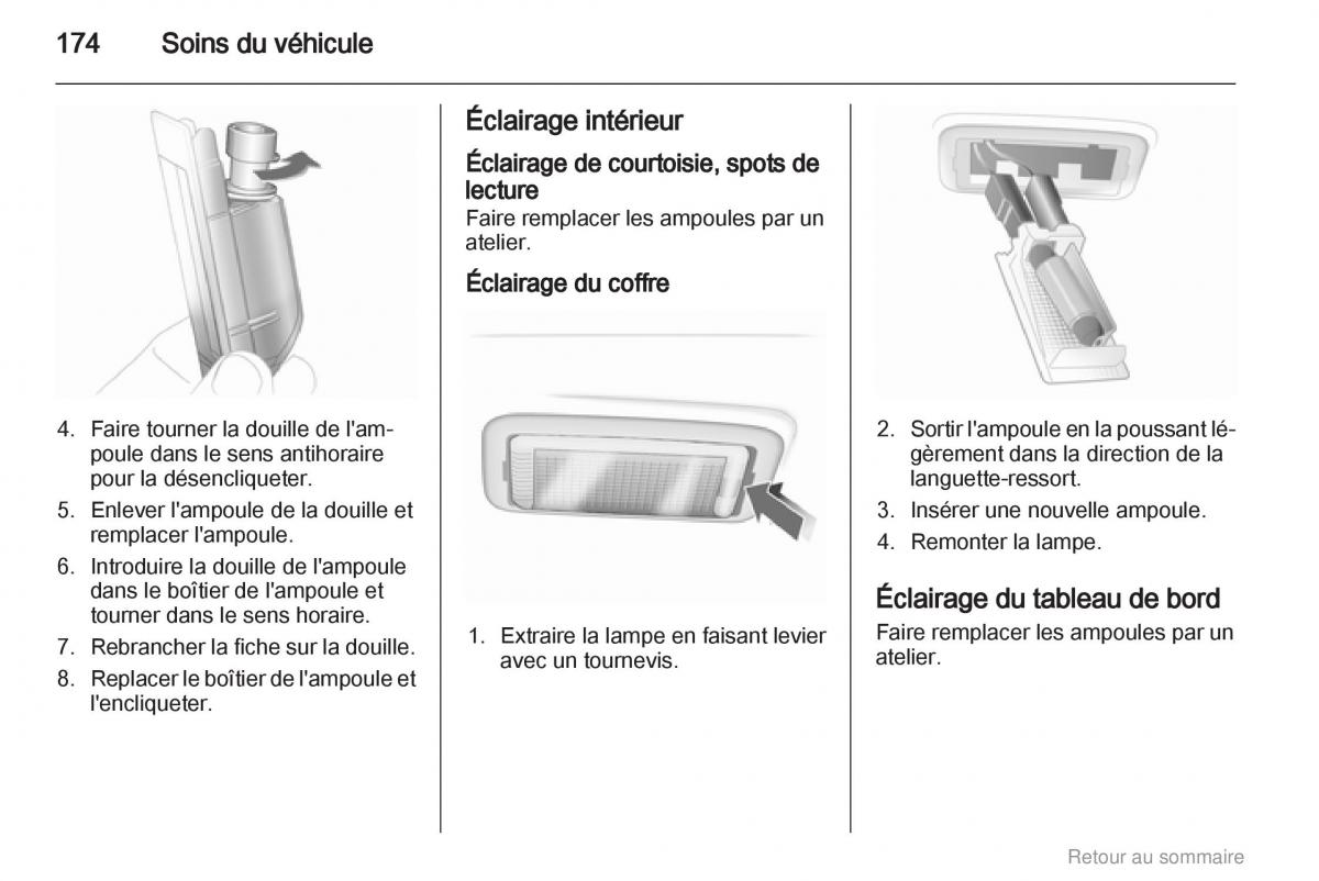 Opel Insignia manuel du proprietaire / page 174