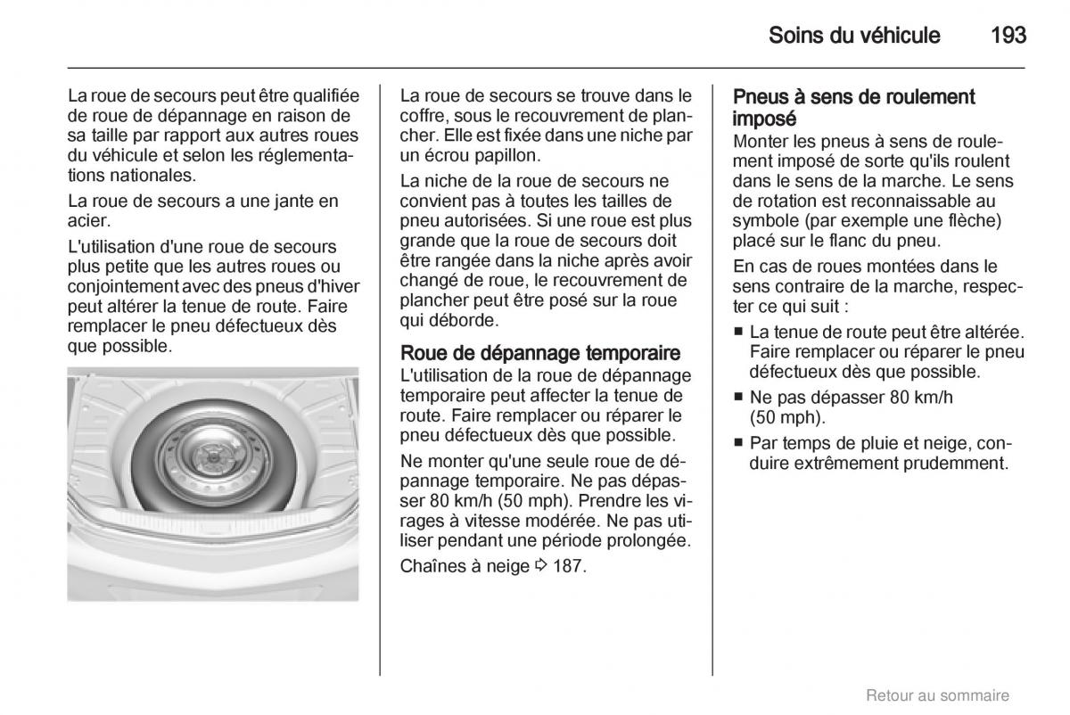 Opel Insignia manuel du proprietaire / page 193