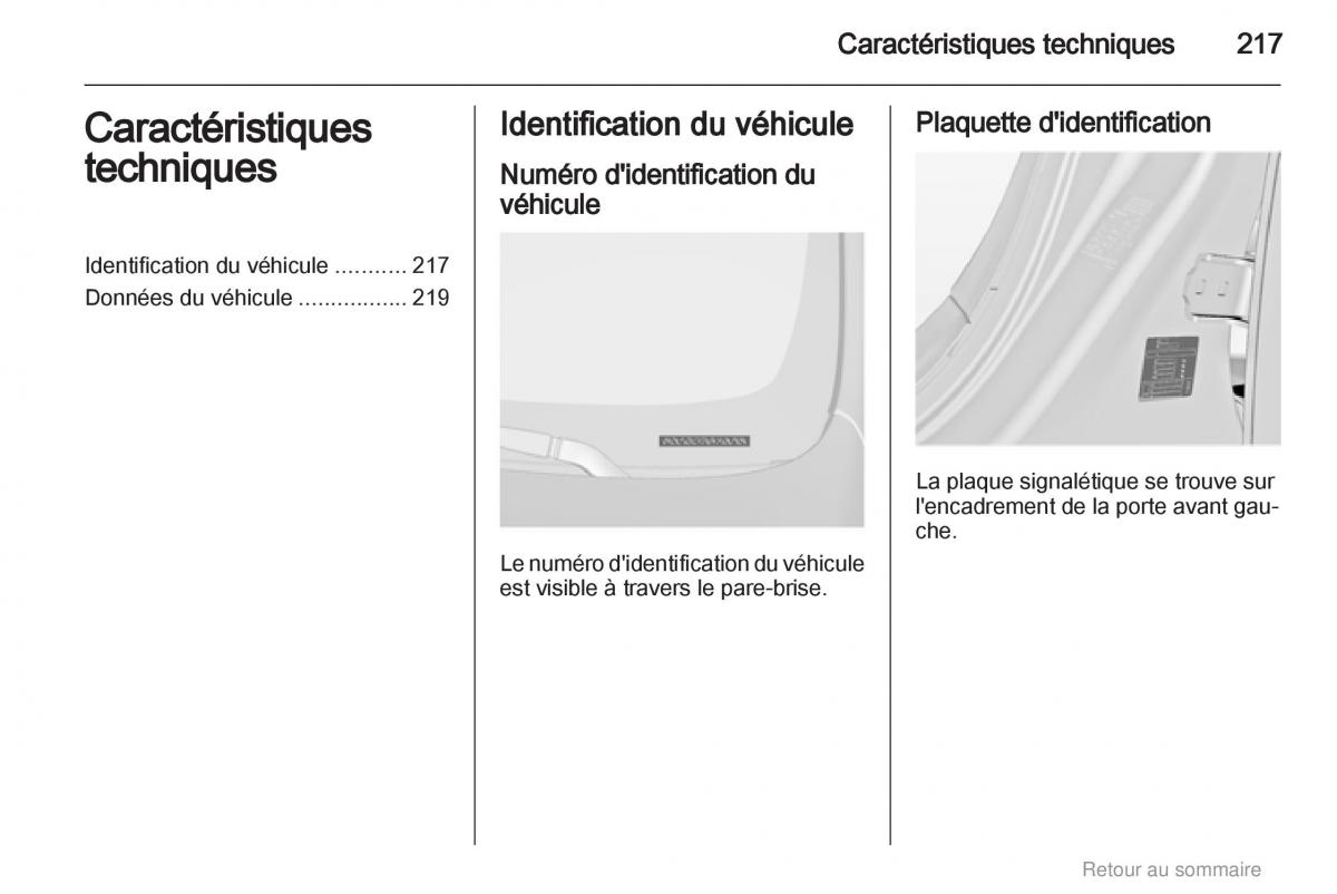 Opel Insignia manuel du proprietaire / page 217