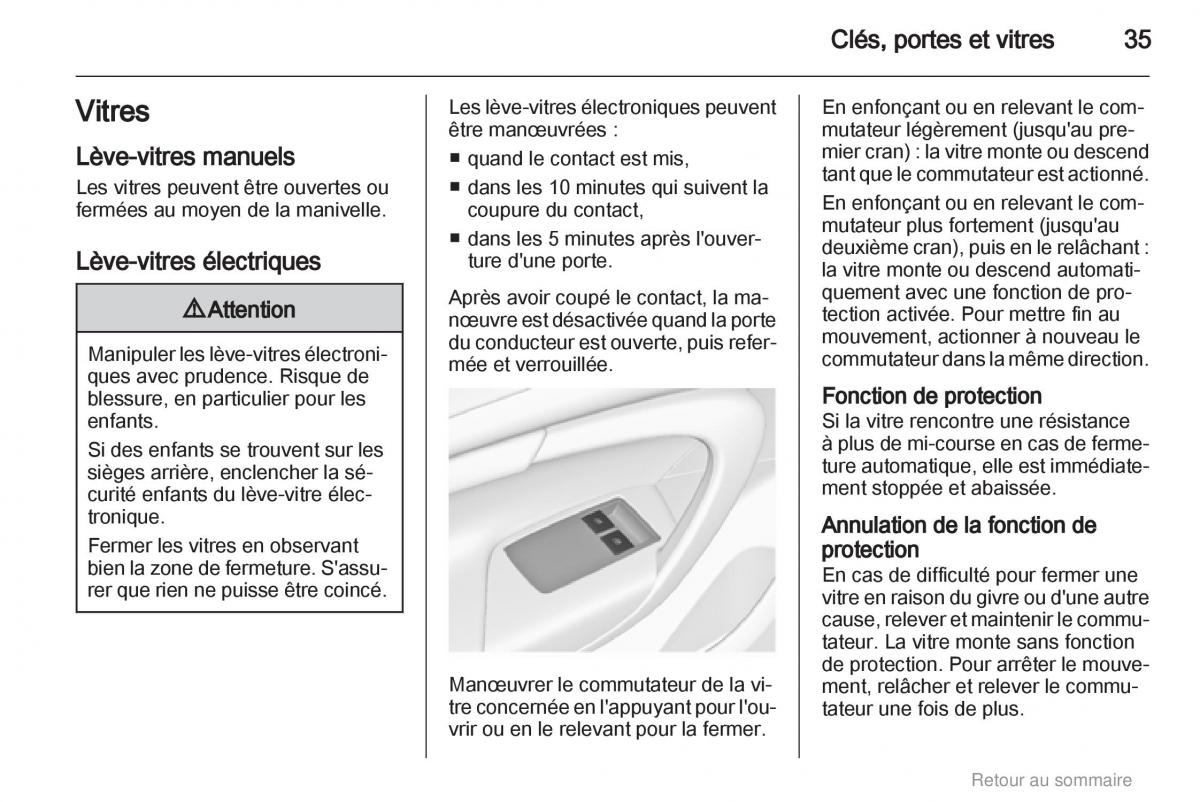 Opel Insignia manuel du proprietaire / page 35