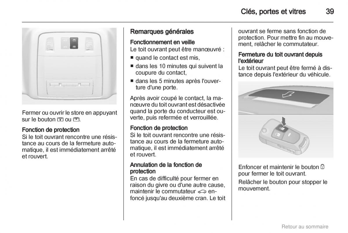 Opel Insignia manuel du proprietaire / page 39