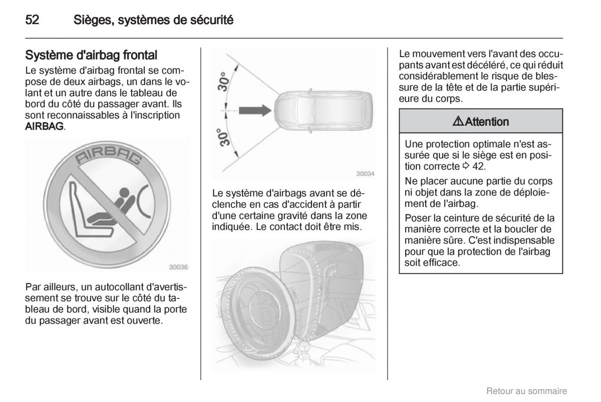 Opel Insignia manuel du proprietaire / page 52