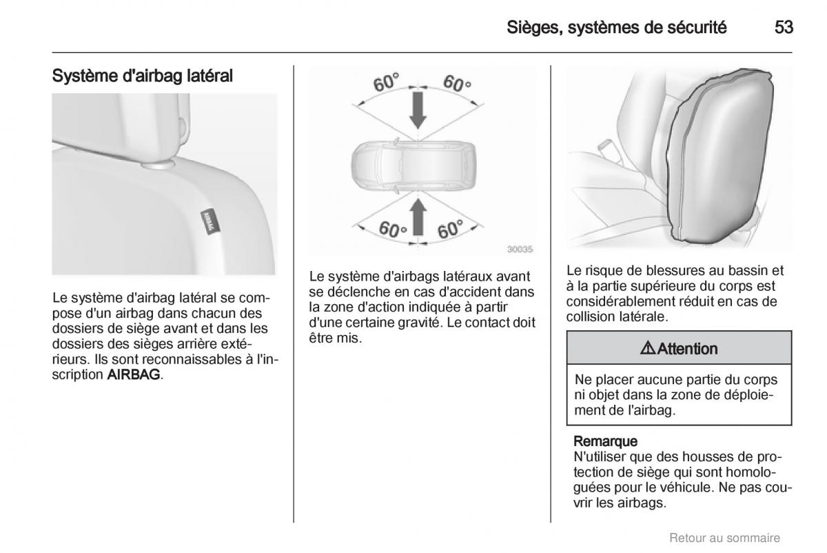 Opel Insignia manuel du proprietaire / page 53