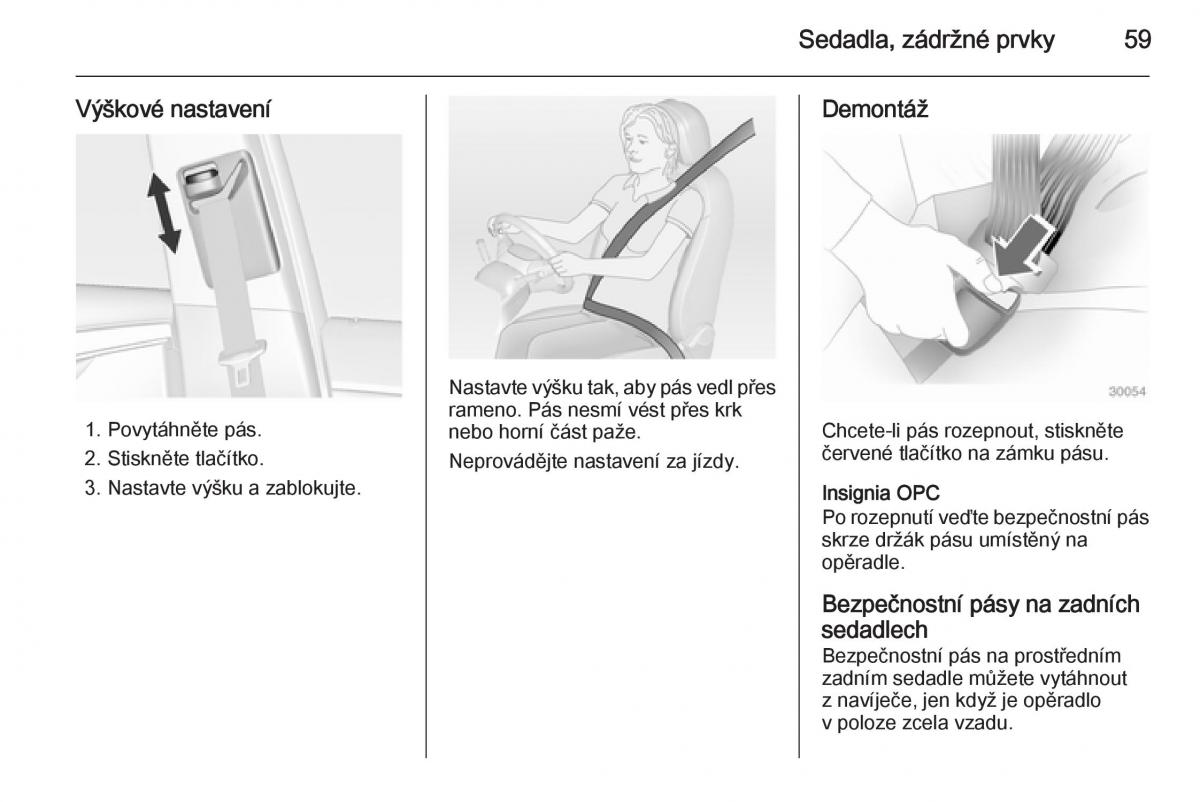 Opel Insignia navod k obsludze / page 61