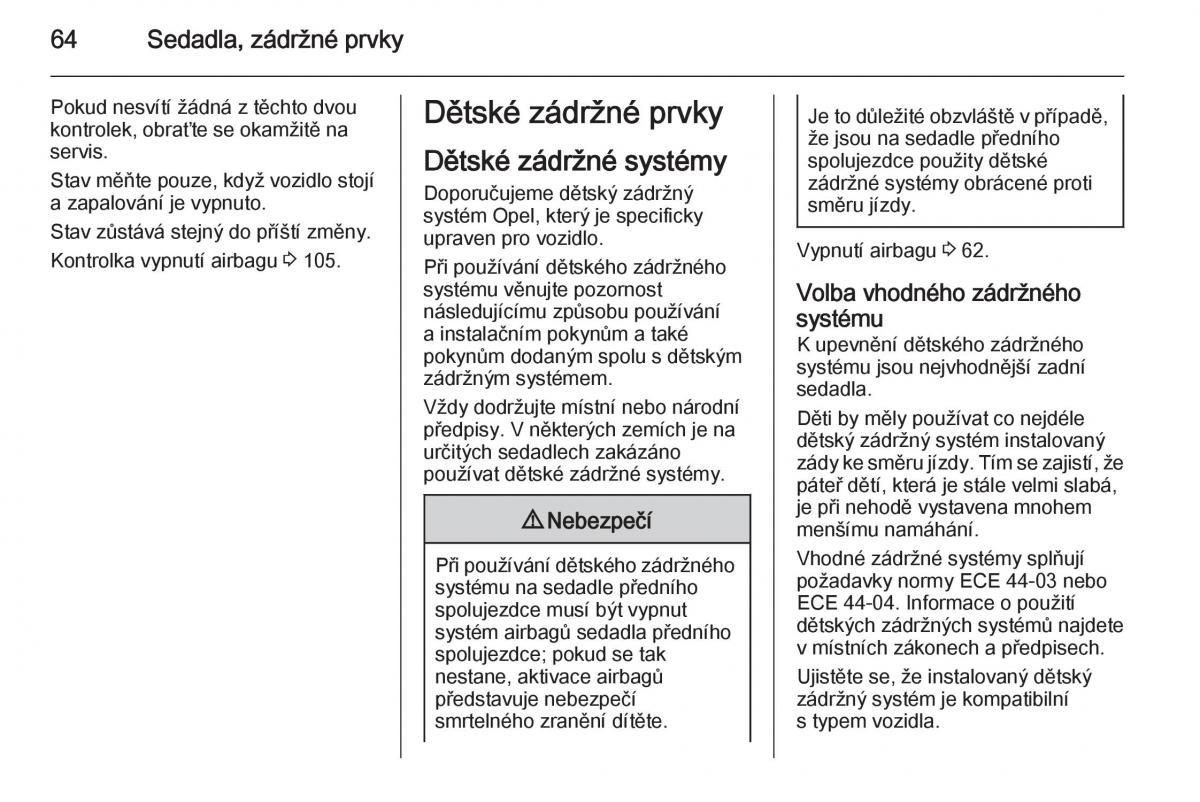 Opel Insignia navod k obsludze / page 66