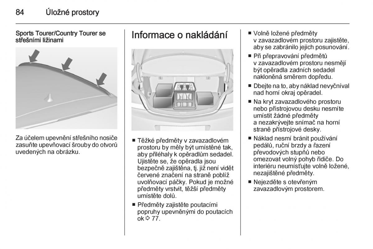 Opel Insignia navod k obsludze / page 86