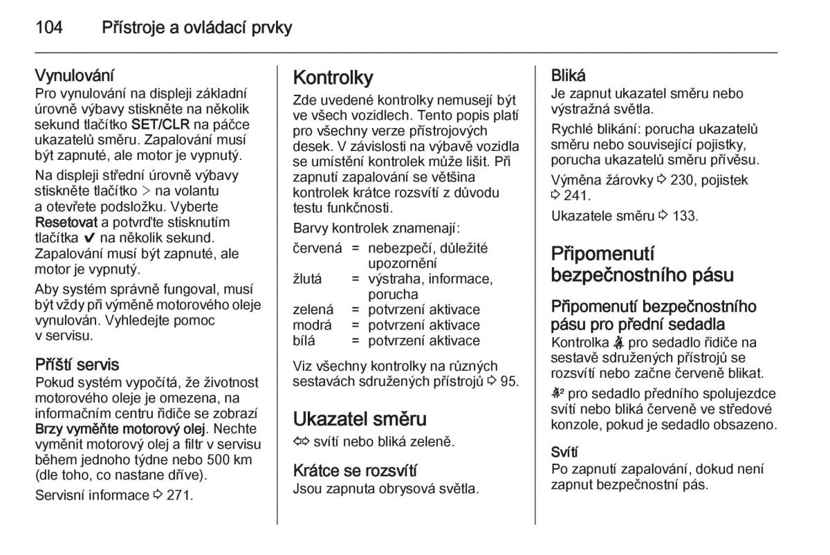 Opel Insignia navod k obsludze / page 106