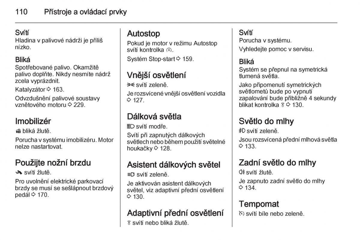 Opel Insignia navod k obsludze / page 112