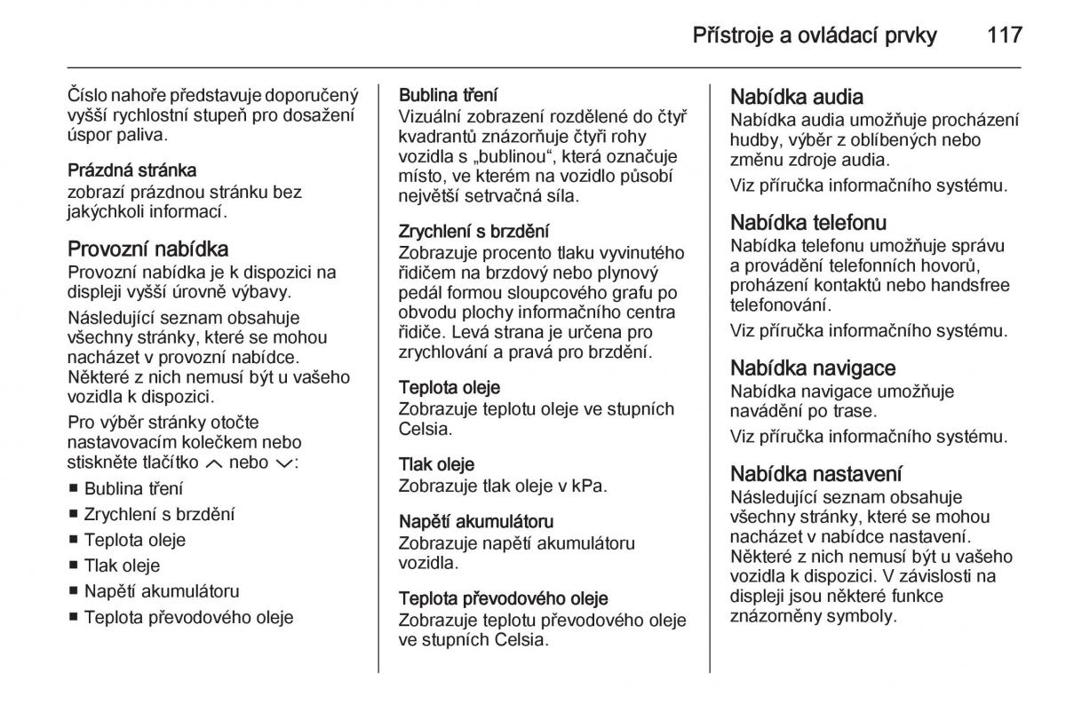 Opel Insignia navod k obsludze / page 119