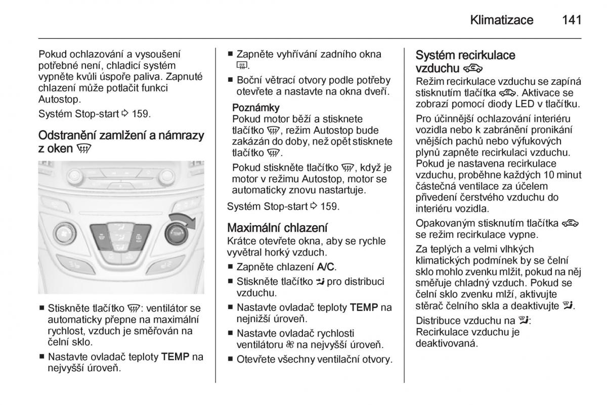 Opel Insignia navod k obsludze / page 143