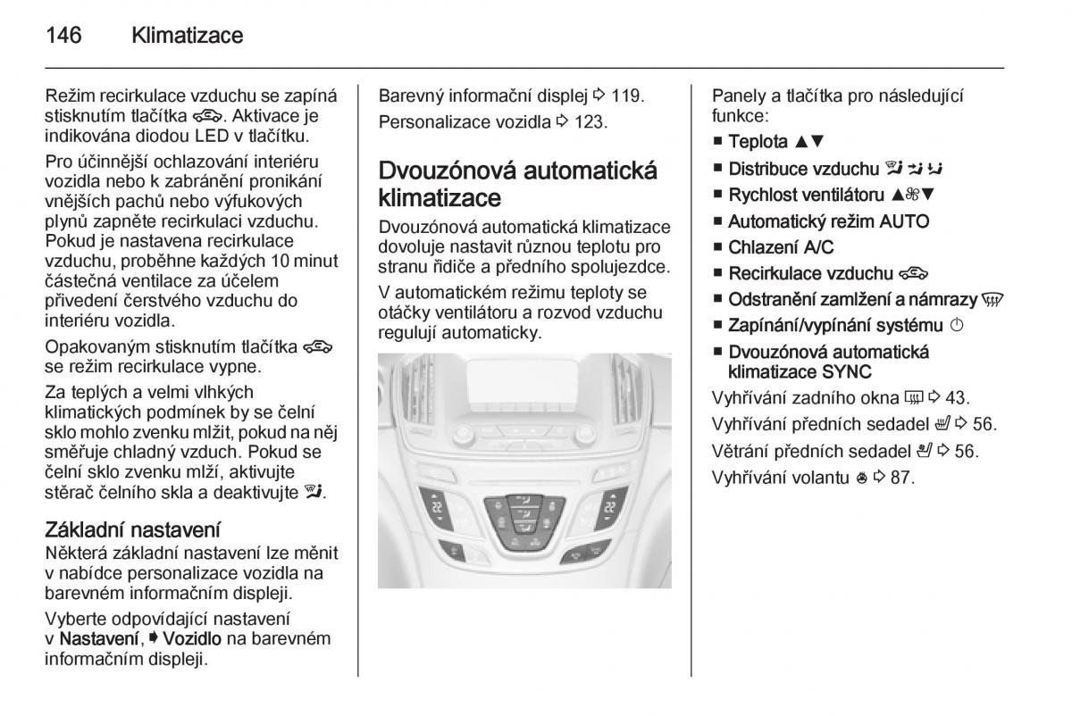 Opel Insignia navod k obsludze / page 148