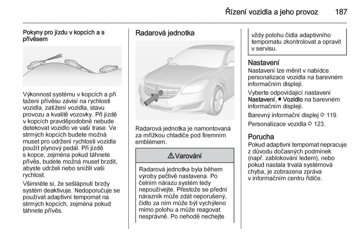 Opel Insignia navod k obsludze / page 189