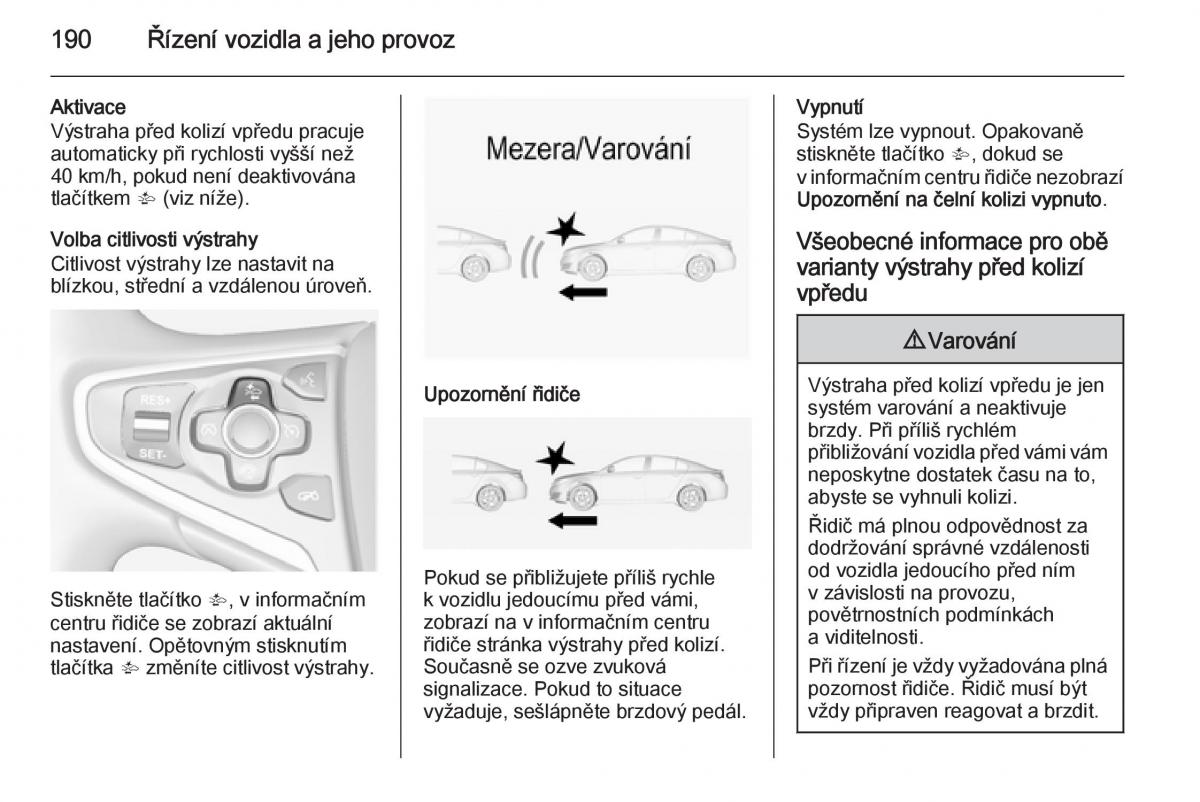 Opel Insignia navod k obsludze / page 192