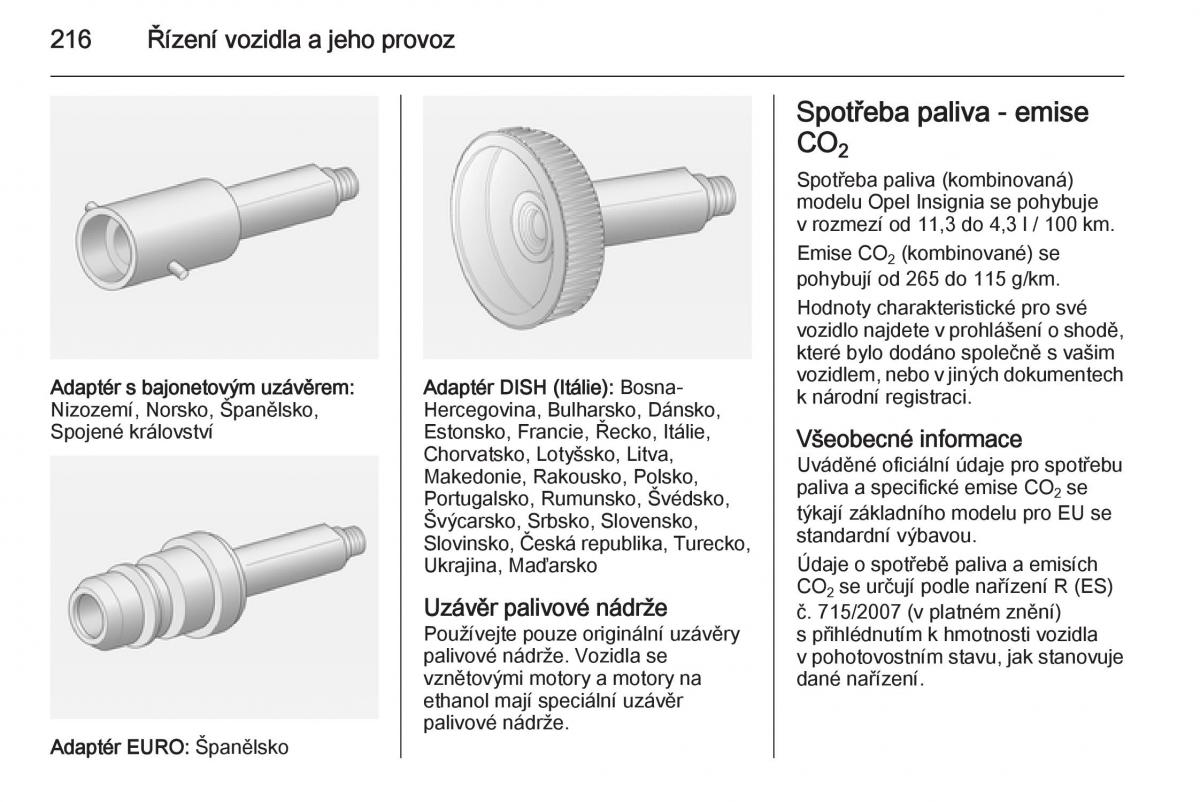 Opel Insignia navod k obsludze / page 218