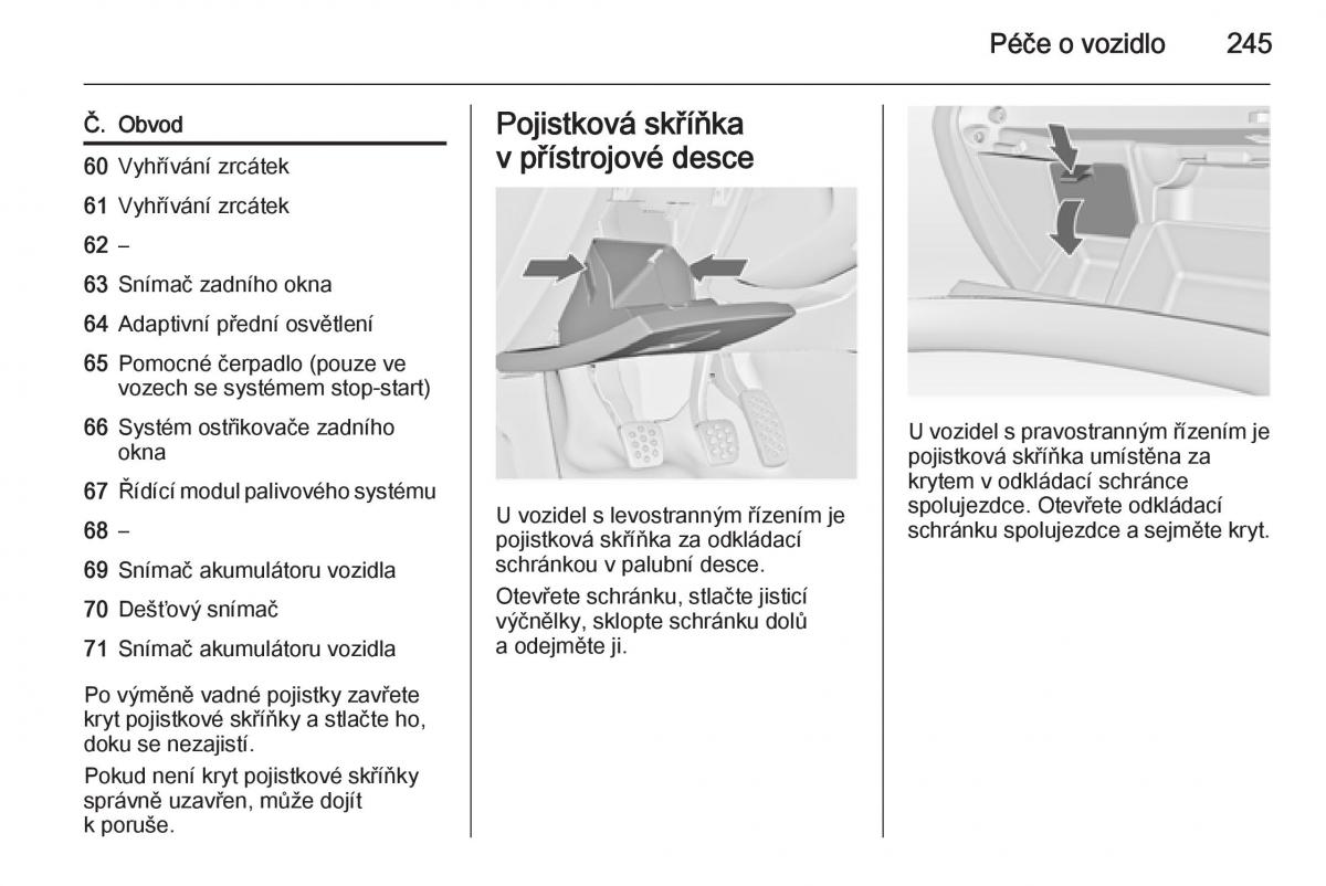 Opel Insignia navod k obsludze / page 247